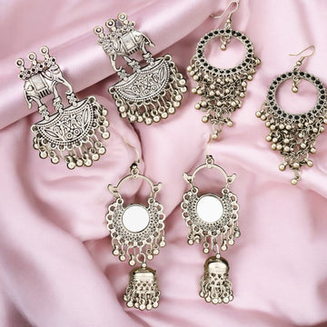 Buy 1, Get 2 Free! - Tribal Trio Set of 3 Beautiful Earrings