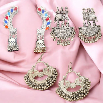 Buy 1, Get 2 Free! - Royal Roots Set of 3 Beautiful Earrings