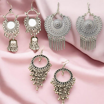 Buy 1, Get 2 Free! - Mystic Muse Set of 3 Elegant Earrings